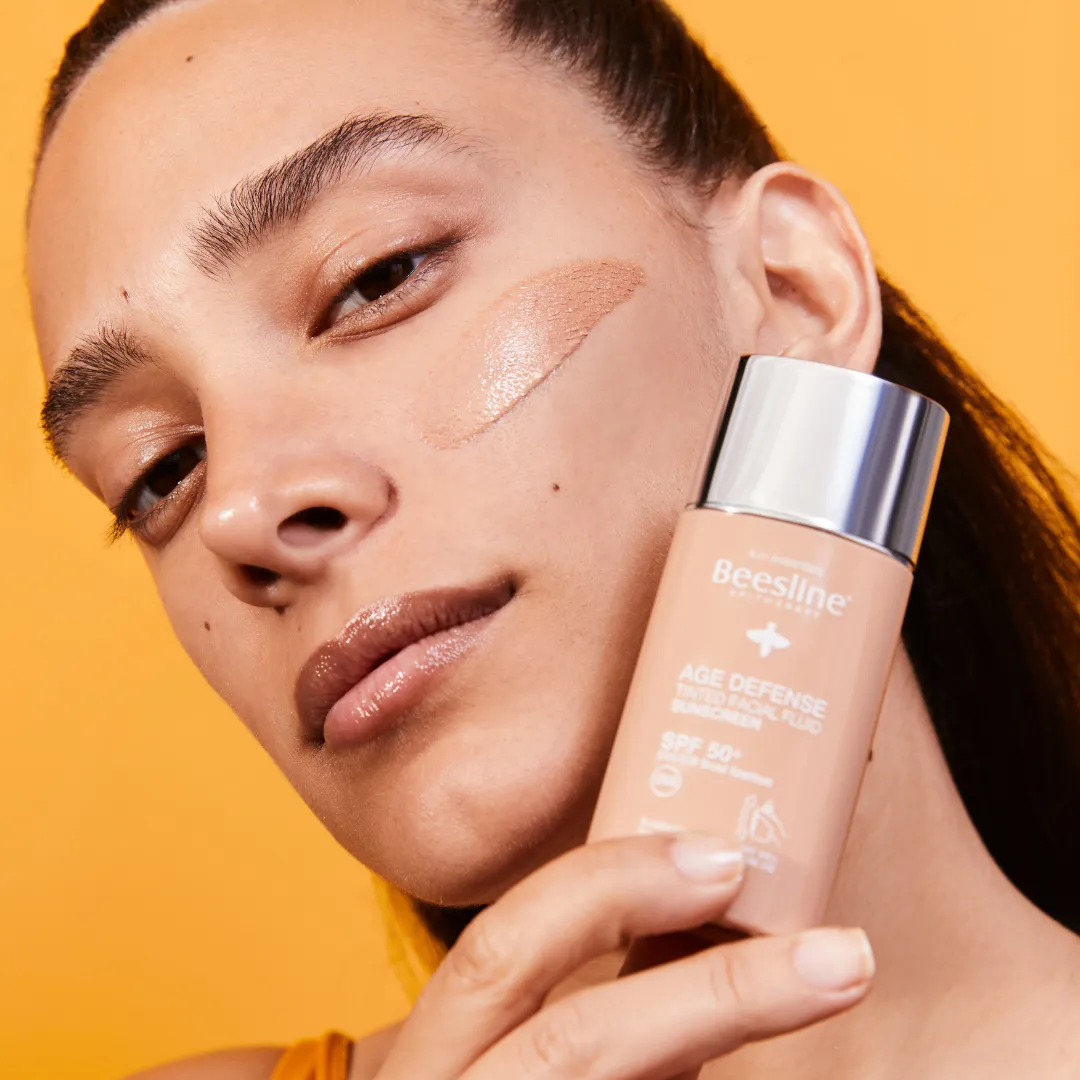 Beesline Age Defense Tinted Facial Fluid Sunscreen - Medium