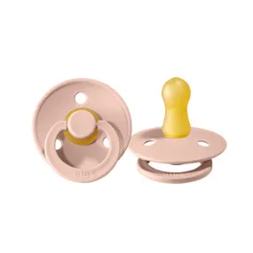 BIBS Colour Pacifiers 2Pack (Size 1) Blush