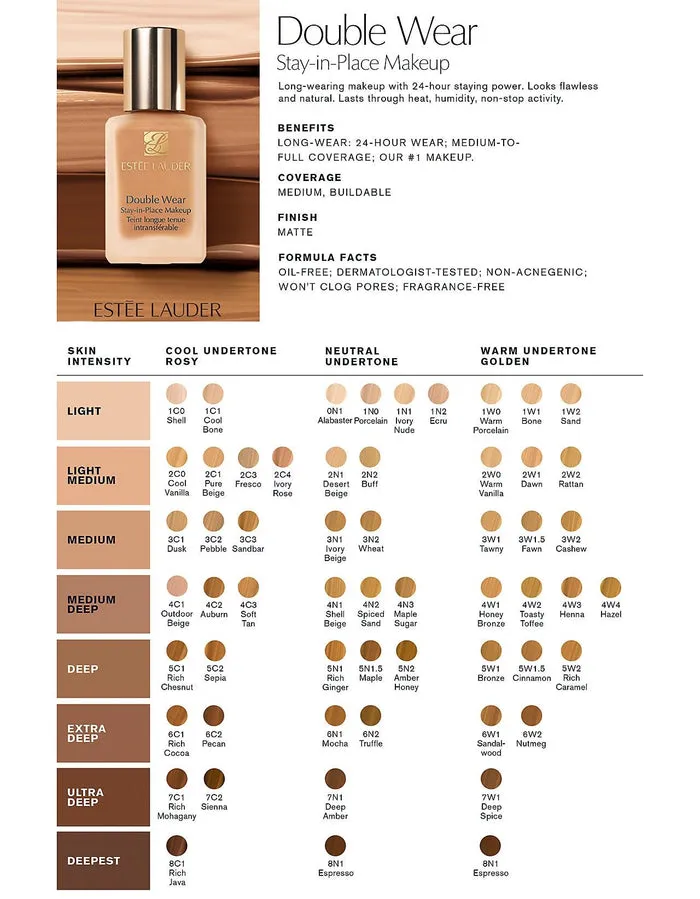 Estée Lauder Double Wear Stay-in-Place Foundation (2C0)
