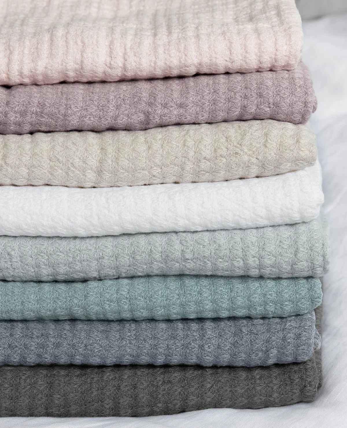 Hampton Linen Throw Off-White