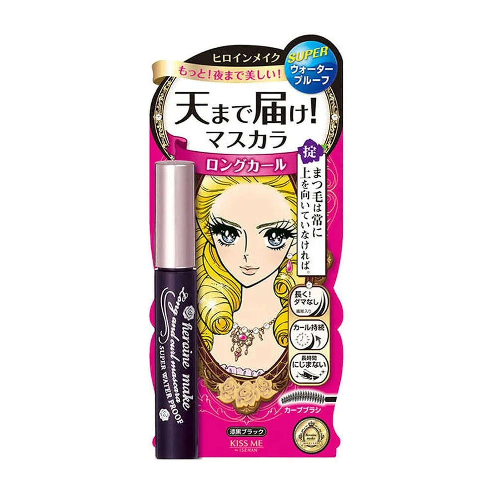 Kiss Me Heroine Make Mascara Long & Curl Super Waterproof 01 Jet Black (TW)