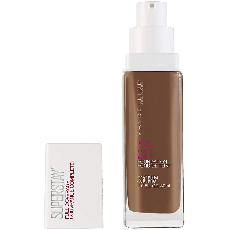 MAYBELLINE - SuperStay Full Coverage Foundation, Mocha -  1 fl. oz. (30 ml)