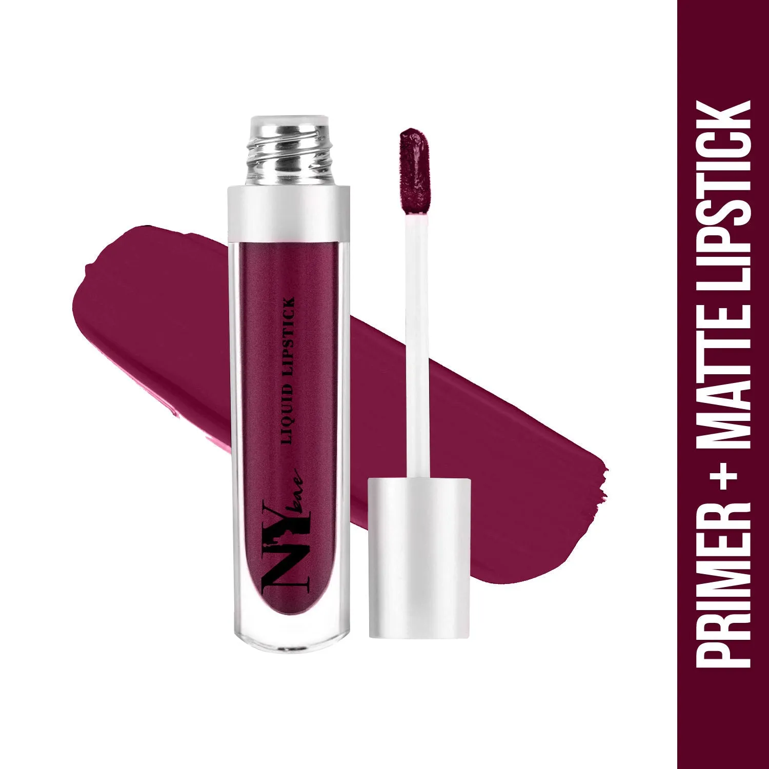 NY Bae Confessions of a Lip-a-holic Liquid Lipstick - Snowflake Kisses 8 (4.5 ml) | Deep Berry | With Jojoba Oil | Rich Colour | Lasts 12  Hours