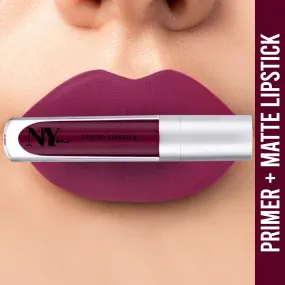NY Bae Confessions of a Lip-a-holic Liquid Lipstick - Snowflake Kisses 8 (4.5 ml) | Deep Berry | With Jojoba Oil | Rich Colour | Lasts 12  Hours