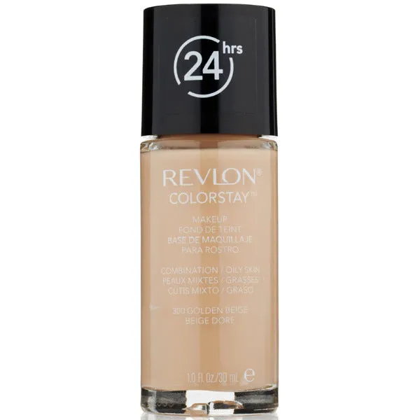 REVLON - ColorStay Makeup for Combination/Oily Skin 300 Golden Beige - 1 fl. oz. (30 ml)